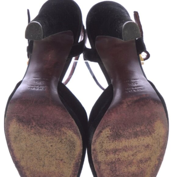 Prada Vintage Velvet D'Orsay Slingback Pumps - Picture 5 of 5
